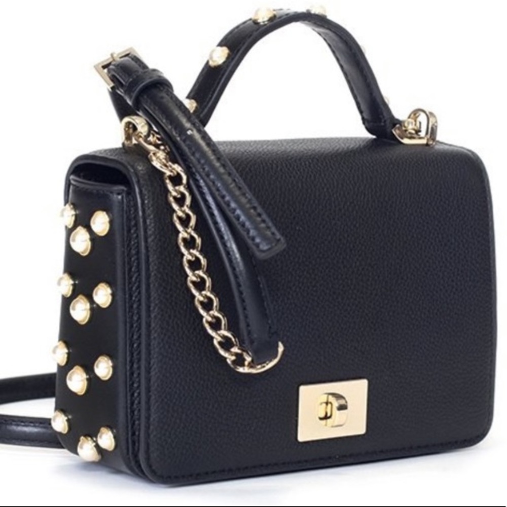 kate spade Black Crossbody Bag with Gold Hardware